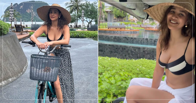 બિકિનીમાં સાયકલ લઈને ફરવા નીકળેલી શર્મા બહેનોને જોઈને ઉડી ગયા હોશ, સિઝલિંગ અંદાજ એવો કે કોઈ નજર ન હટાવી શક્યું