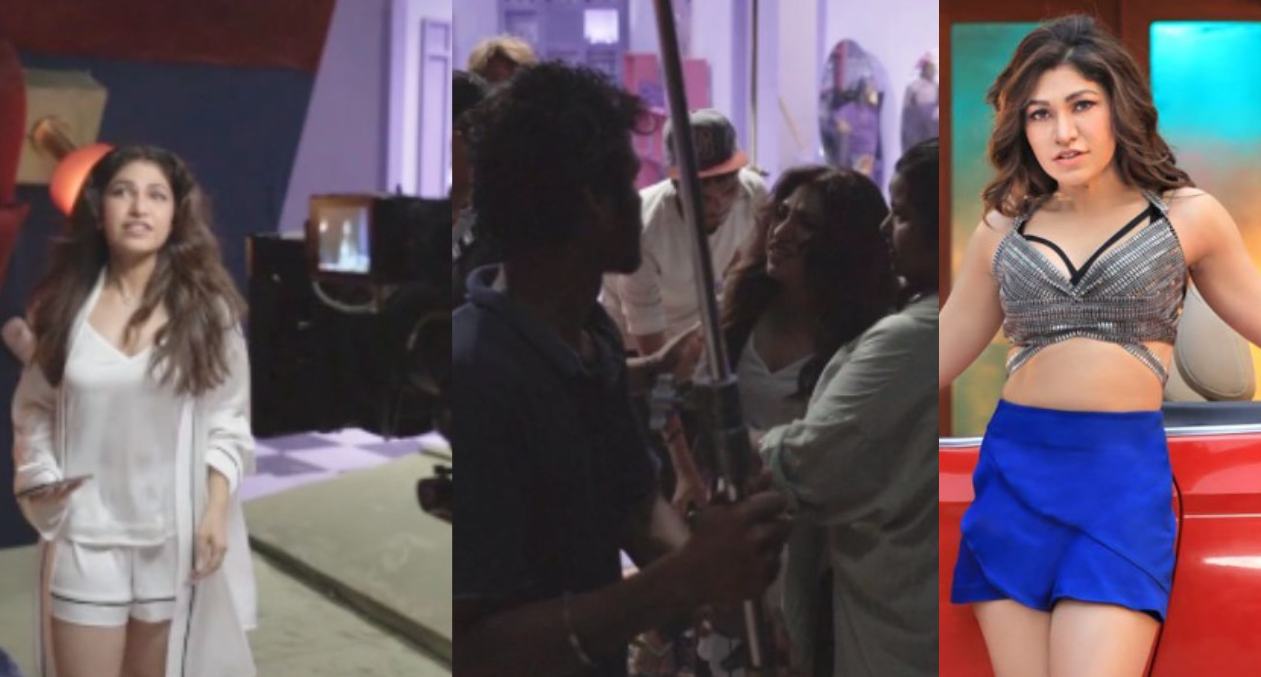 BREAKING: સિંગર તુલસી કુમાર સાથે શૂટિંગ સમયે સેટ પર મોટો અકસ્માત થયો, પાટિયું સિંગર પર પડ્યું; જુઓ વીડિયો