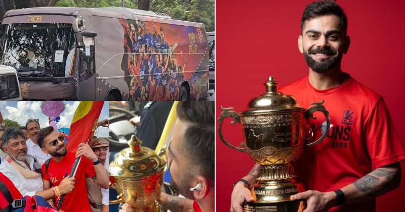 બેંગલુરુમાં RCB નું જોરદાર સ્વાગત, હવે CM ને મળશે બધા ખેલાડીઓ…સ્ટેડિયમમાં થશે મેગા શો- કરવામાં આવશે સન્માન