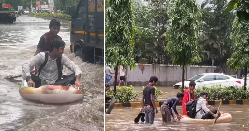 આ કોઇ તળાવ નથી, રસ્તા છે…કંટેંટ ક્રિએટરે બોટ ચલાવી બતાવ્યો મુંબઇનો હાલ- વીડિયો થયો વાયરલ