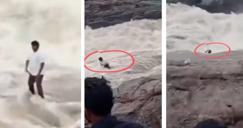 મિત્રો સાથે રીલ શૂટ કરી રહ્યો હતો યૂટયૂબર, અચાનક આવ્યુ તેજ પાણી અને એક ઝટકામાં વહી ગયો…કેમેરામાં રેકોર્ડ થયુ બધુ જ
