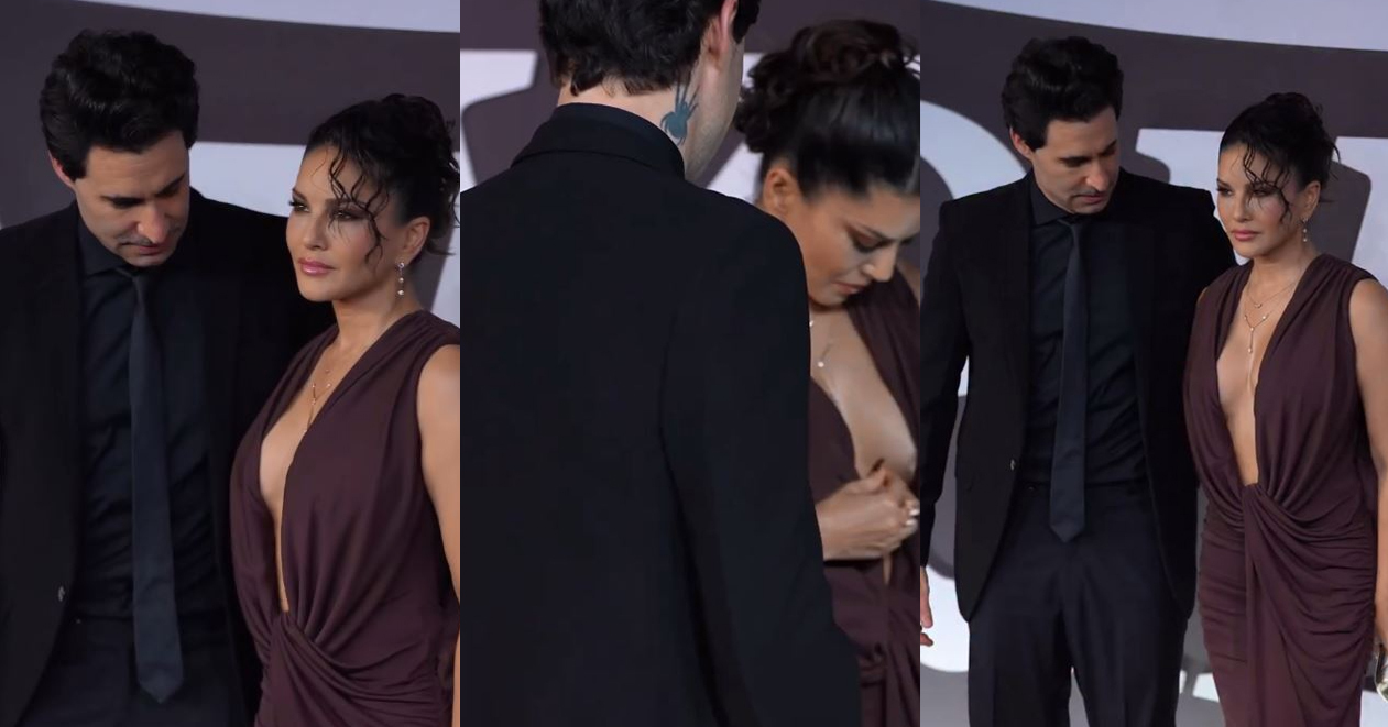 સની લિયોની બની Oops મોમેન્ટનો શિકાર, જાહેરમાં સરકી પડ્યો ડ્રેસે, પતિ ડેનિયલે આ રીતે બચાવી લાજ, જુઓ વાયરલ વીડિયો