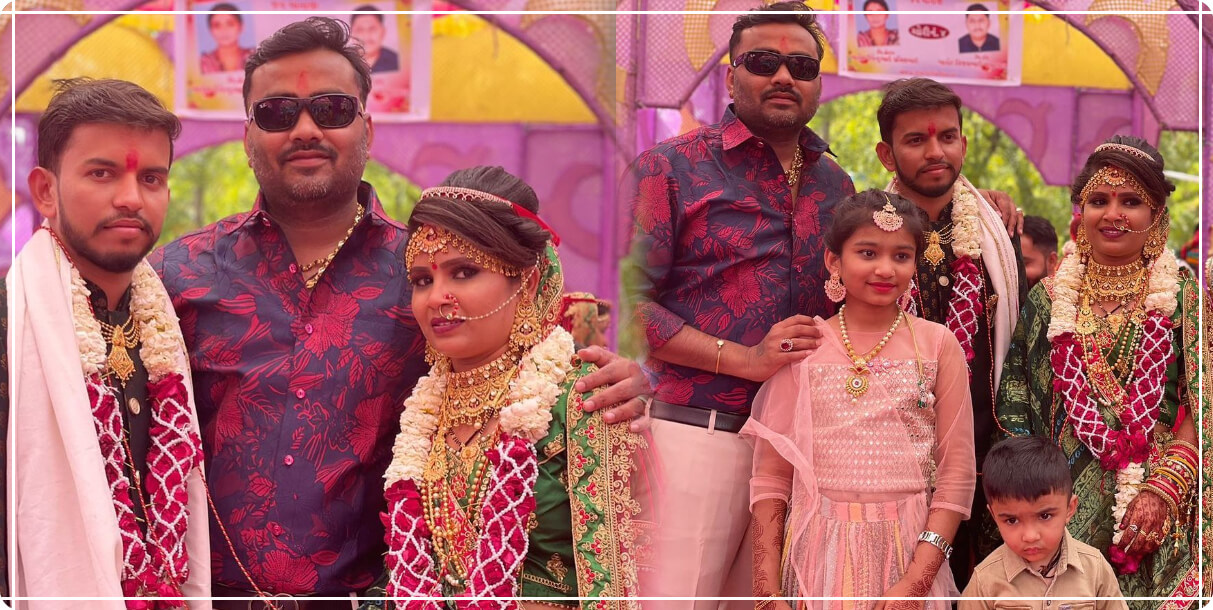 ગુજરાતના લોકપ્રિય ગાયક જીગ્નેશ કવિરાજના ભાઈના લગ્નમાં જોવા મળી જાહોજલાલી, પરિવારે સાથે રમ્યા ગરબા, જુઓ શાનદાર તસવીરો