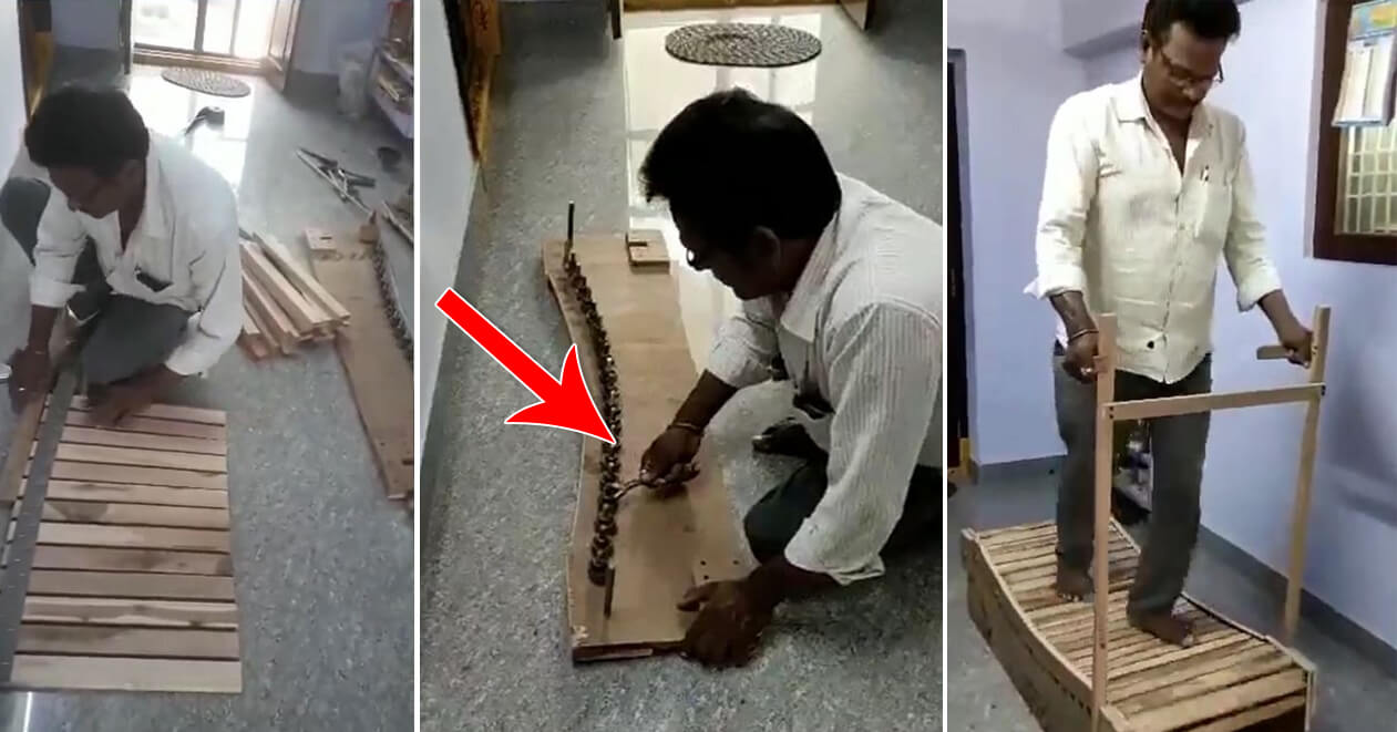 આ વ્યક્તિએ બનાવ્યું વીજળી વગર ચાલતું લાકડાનું ટ્રેડમિલ, જોઈને આનંદ મહિન્દ્રા પણ થઇ ગયા અભિભૂત, શેર કર્યો વીડિયો