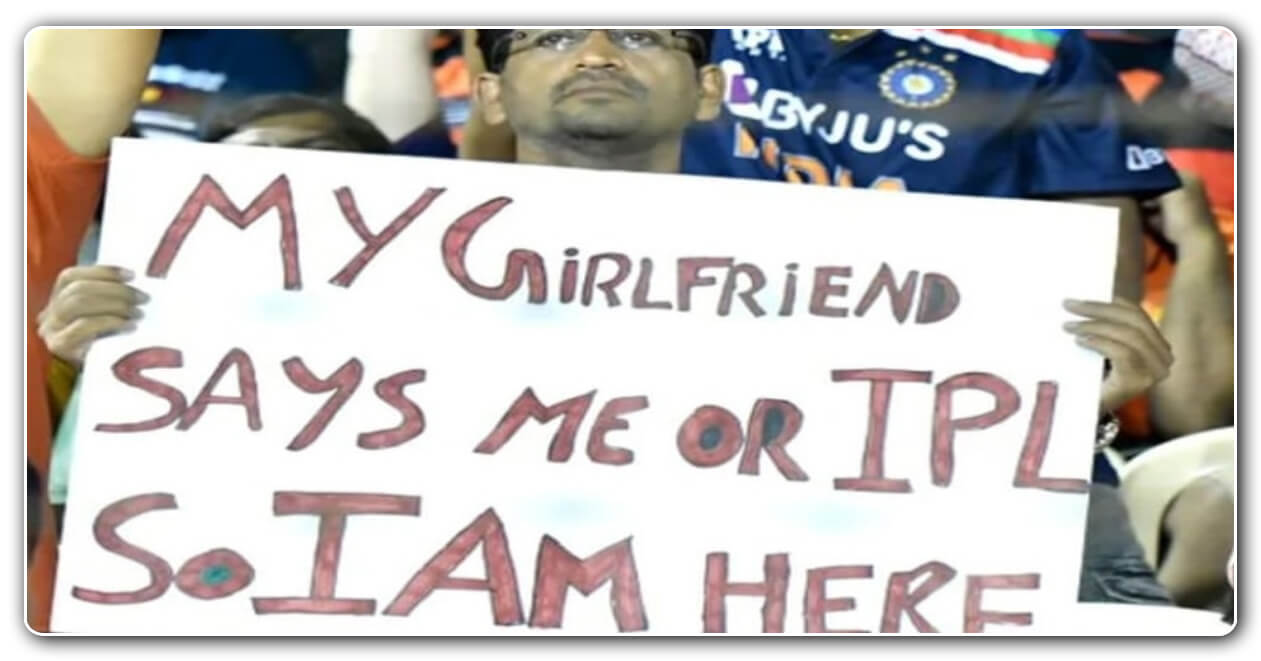 આ વ્યક્તિ છે ક્રિકેટનો સાચો પ્રેમી, IPL જોવા માટે પોતાની પ્રેમિકાને પણ છોડી દીધી, કેમેરામેને કેદ કરી તસવીર, જુઓ