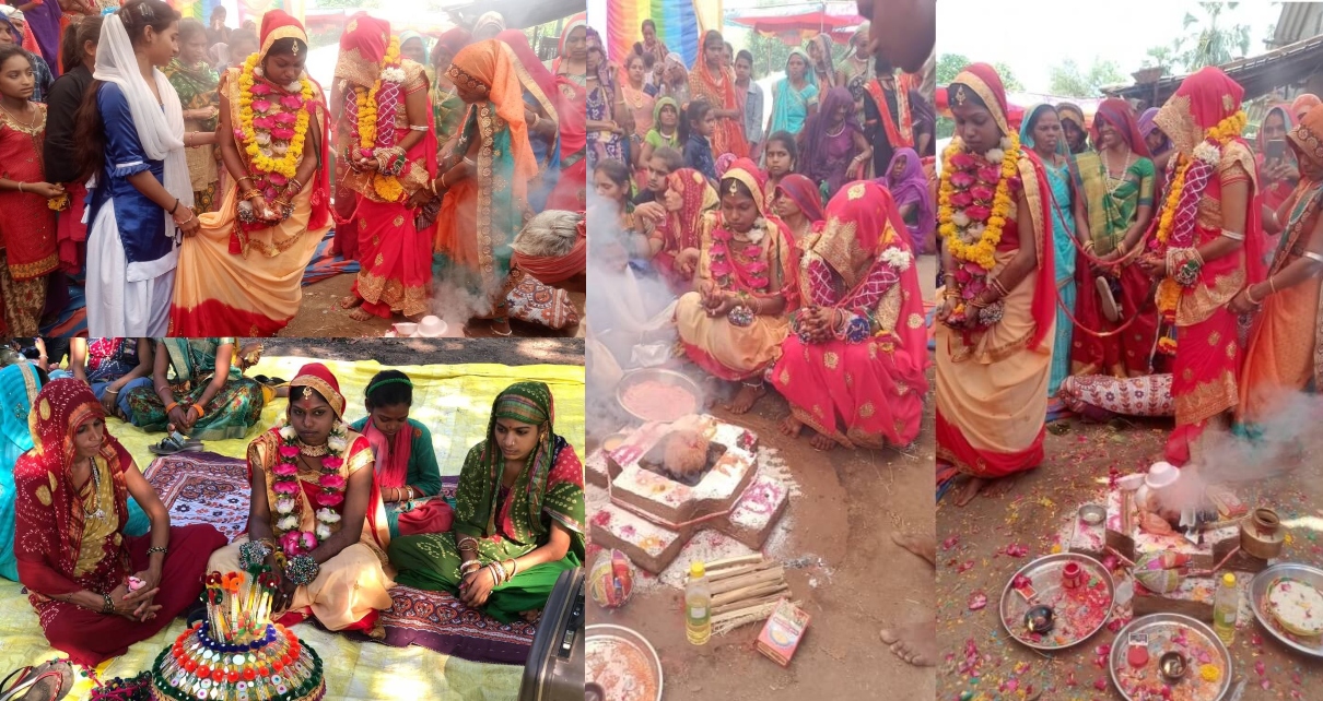 ગુજરાતના આ ગામમાં નણંદે ભાભી સાથે નીભાવ્યા લગ્નના રિવાજ, ચોરીના લીધા 7 ફેરા અને પછી પોતાના ઘરે લઇ આવી, જુઓ અનોખા લગ્ન પાછળની હકીકત