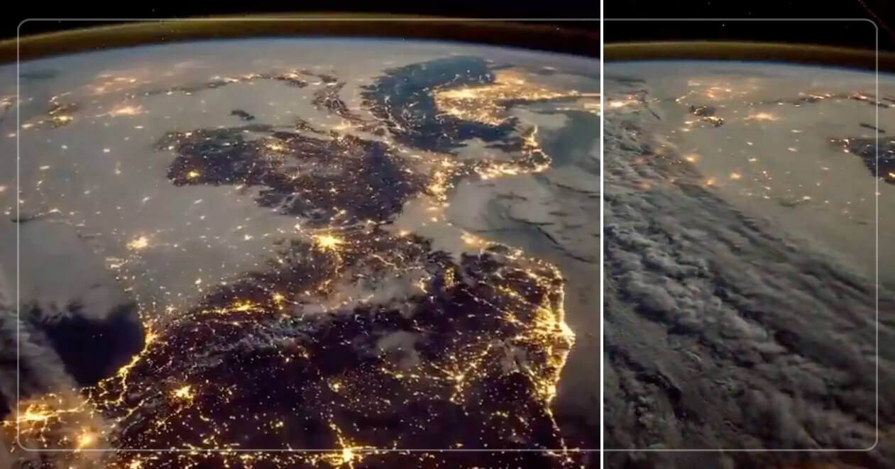 રાતના અંધારામાં ધરતીનો આવો અદ્દભુત નજારો આજ પહેલા તમે પણ ક્યારેય નહિ જોયો હોય, જુઓ સ્પેસમાંથી આવેલો વીડિયો