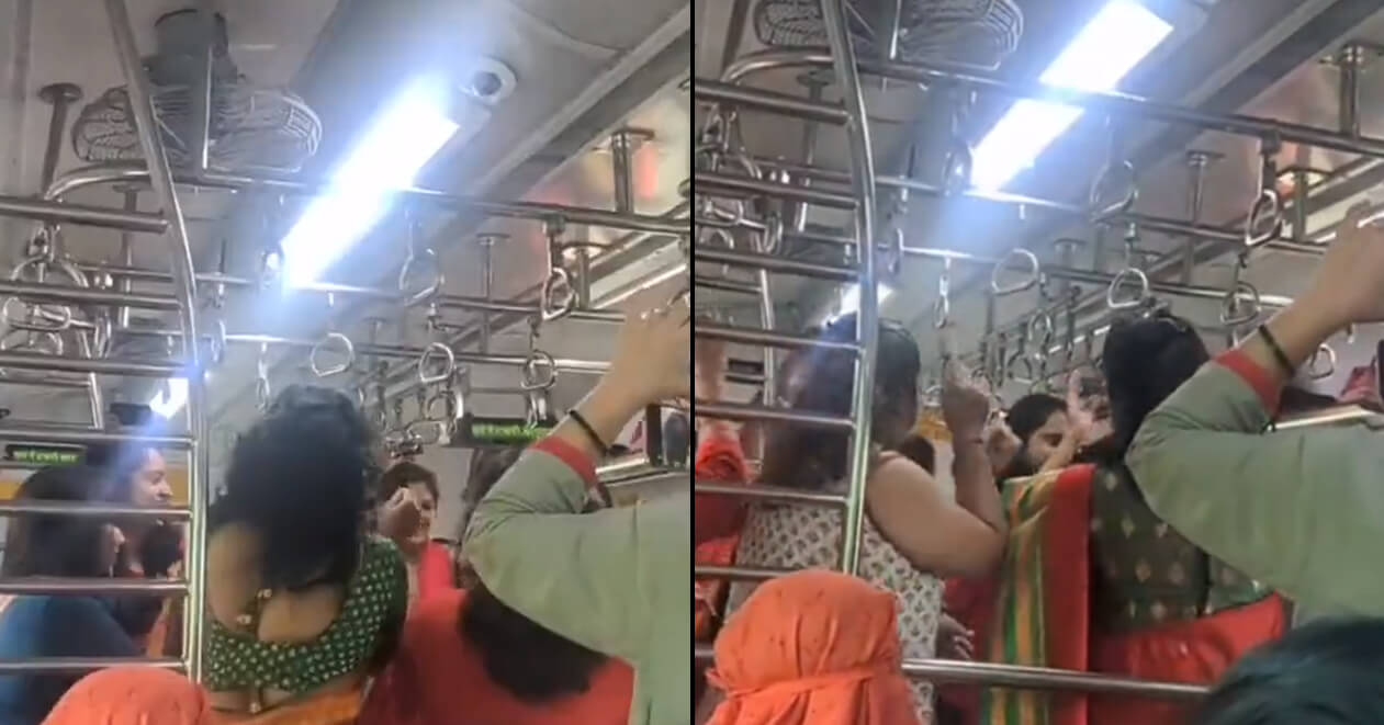 નવરાત્રીના માહોલમાં મુંબઈની લોકલ ટ્રેનમાં મહિલાઓએ કર્યા ગરબા, જબરદસ્ત વાયરલ થઇ રહ્યો છે વીડિયો, યુઝર્સે આપ્યા આવા રિએક્શન… જુઓ વીડિયો