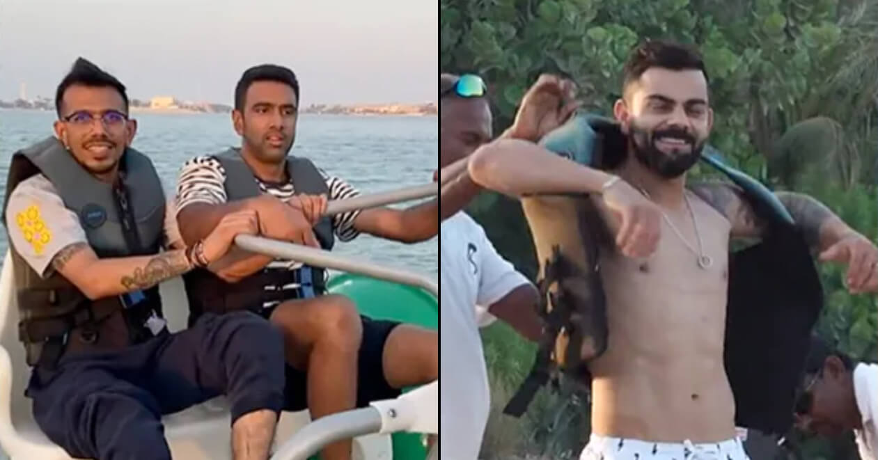 મસ્તીના મૂડમાં ભારતીય ટીમ, સમુદ્રમાં શર્ટ ઉતાર્યો વિરાટ કોહલી તો રોહિત શર્માએ માણી બોટિંગની મજા, વીડિયો થયો વાયરલ