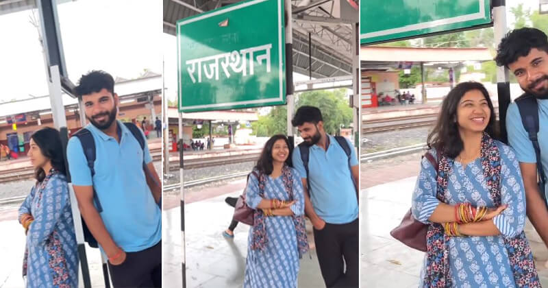ભારતનું એક એવું રેલવે સ્ટેશન જ્યાં પત્ની ઊભી છે રાજસ્થાનમાં અને પતિ મધ્ય પ્રદેશમાં, છતાં પણ બંને વચ્ચે નથી એક ઇંચનું અંતર, જુઓ વીડિયો