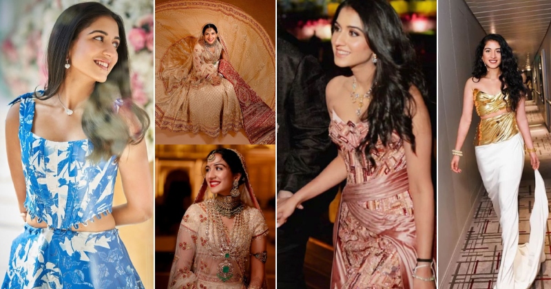 સ્ટાઇલિશ છે અંબાણી પરિવારની નાની વહુ રાધિકા, ગ્લેમરસ લુક્સ પર દિલ હારી બેસે છે ફેન્સ